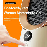 Compact Electric Space Heater  PTC Ceramic Fan Heater with Digital Display - Product detail 5