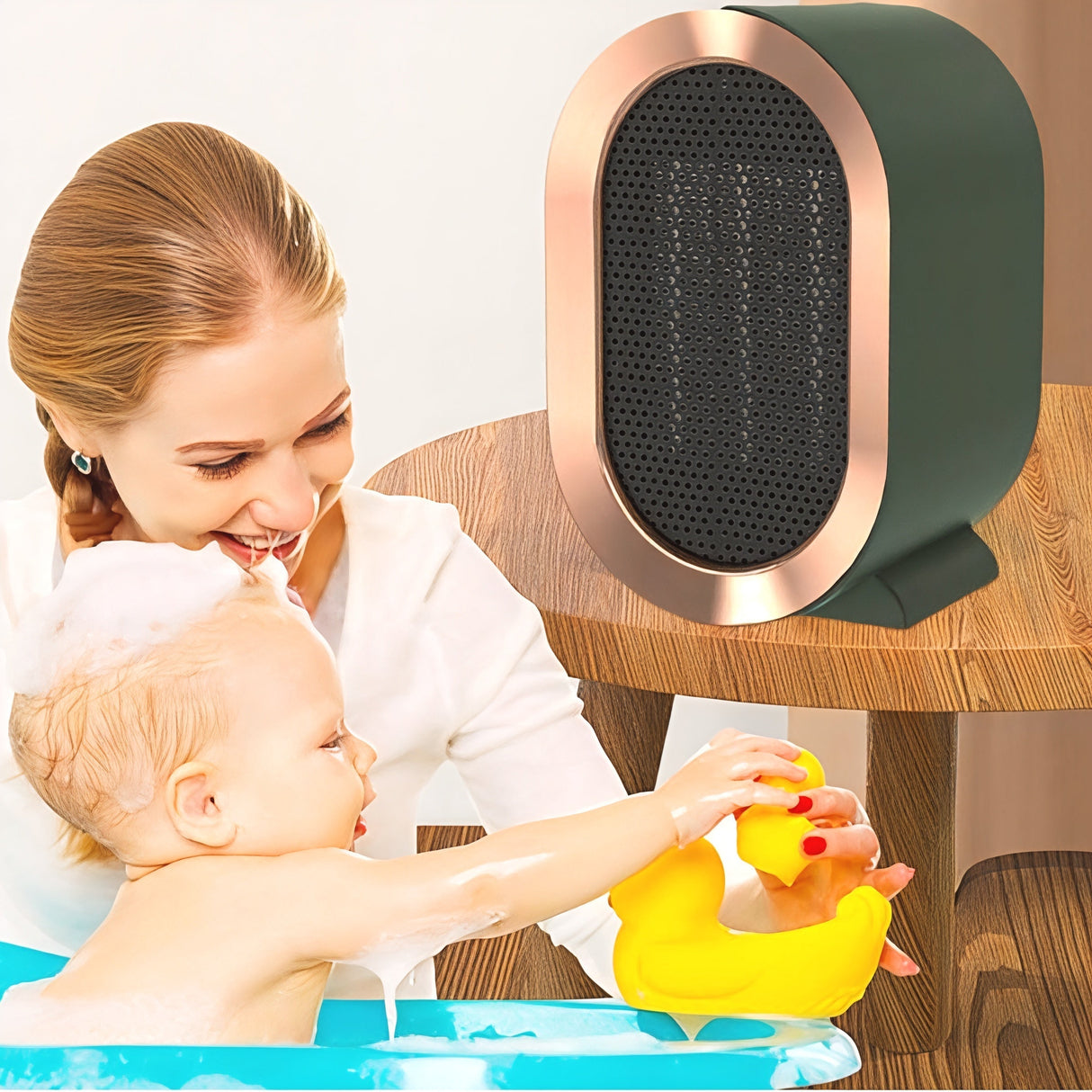 Portable Ceramic Space Heater  Compact Desktop Electric Heater - Detailed view