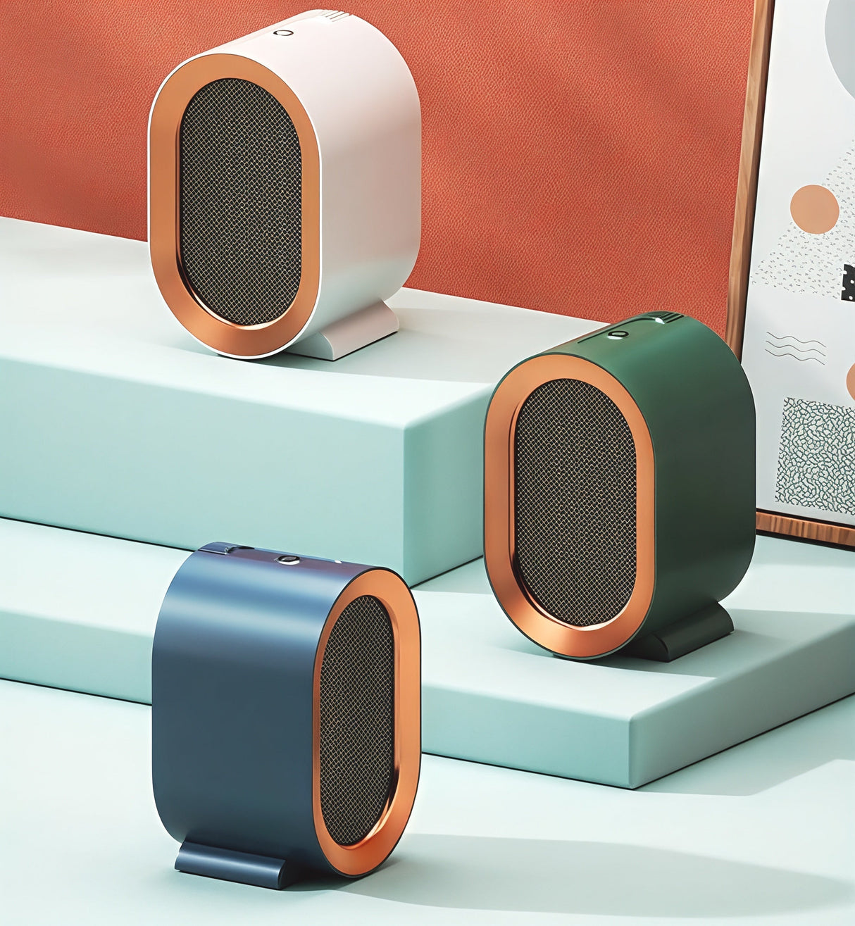 Portable Ceramic Space Heater  Compact Desktop Electric Heater - Product detail 4