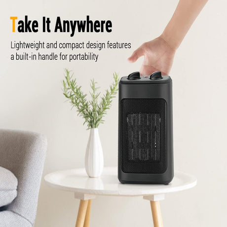 Portable Electric Space Heater  PTC Ceramic with Adjustable Thermostat - Product detail 6