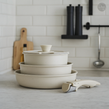 Non-Stick Ceramic Cookware Set  Space-Saving Stackable Design - Product showcase