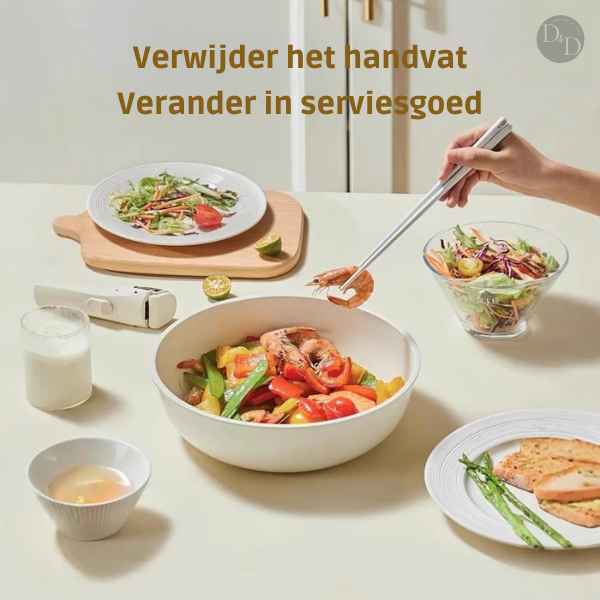 Non-Stick Ceramic Cookware Set  Space-Saving Stackable Design - Product detail 5