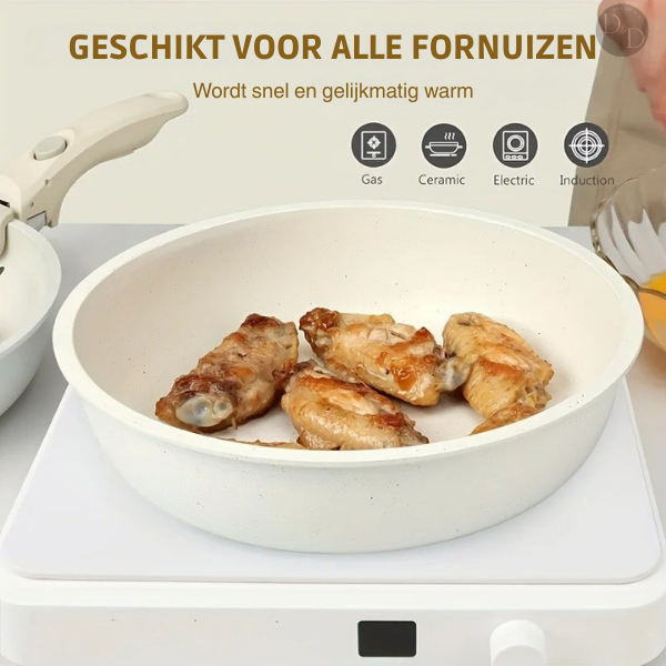 Non-Stick Ceramic Cookware Set  Space-Saving Stackable Design - Product detail 9