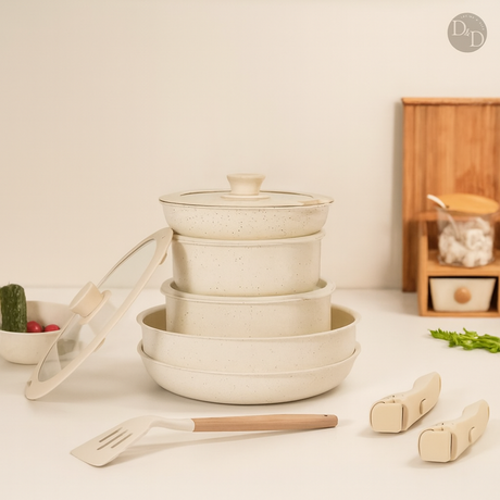 Ceramic Non-Stick Cookware Set  Stackable Space-Saving Design - Product detail 10