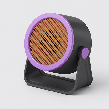 Portable Electric Space Heater  Compact Ceramic Fan Design - Product showcase