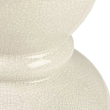 Ceramic Table Lamp  White Gourd Base with Linen Shade - Product detail 14