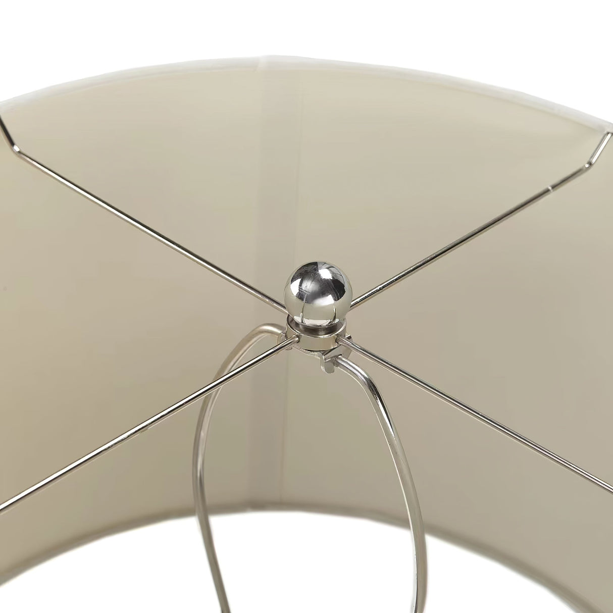 Ceramic Table Lamp  White Gourd Base with Linen Shade - Product detail 15