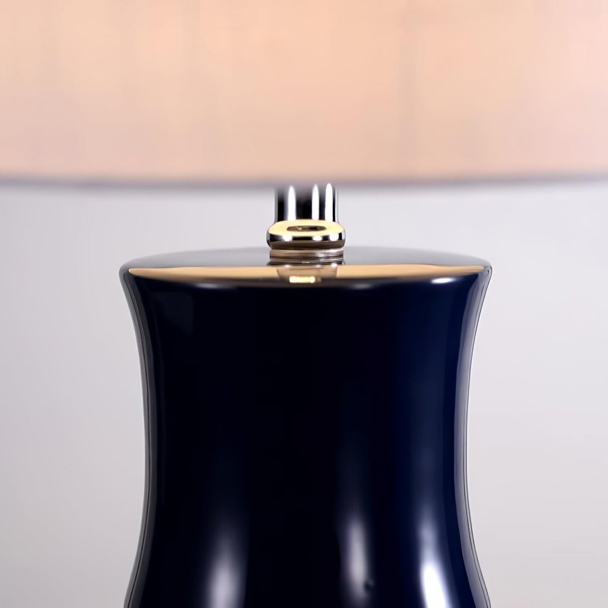 Ceramic Table Lamp  Navy Bamboo Design Base - Product detail 6