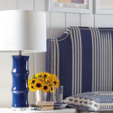 Ceramic Table Lamp  Navy Bamboo Design Base - Product detail 12