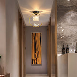 Modern Bird Ceiling Light  Brass Frame Glass Shade - Product detail 12