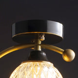 Modern Bird Ceiling Light  Brass Frame Glass Shade - Product detail 7