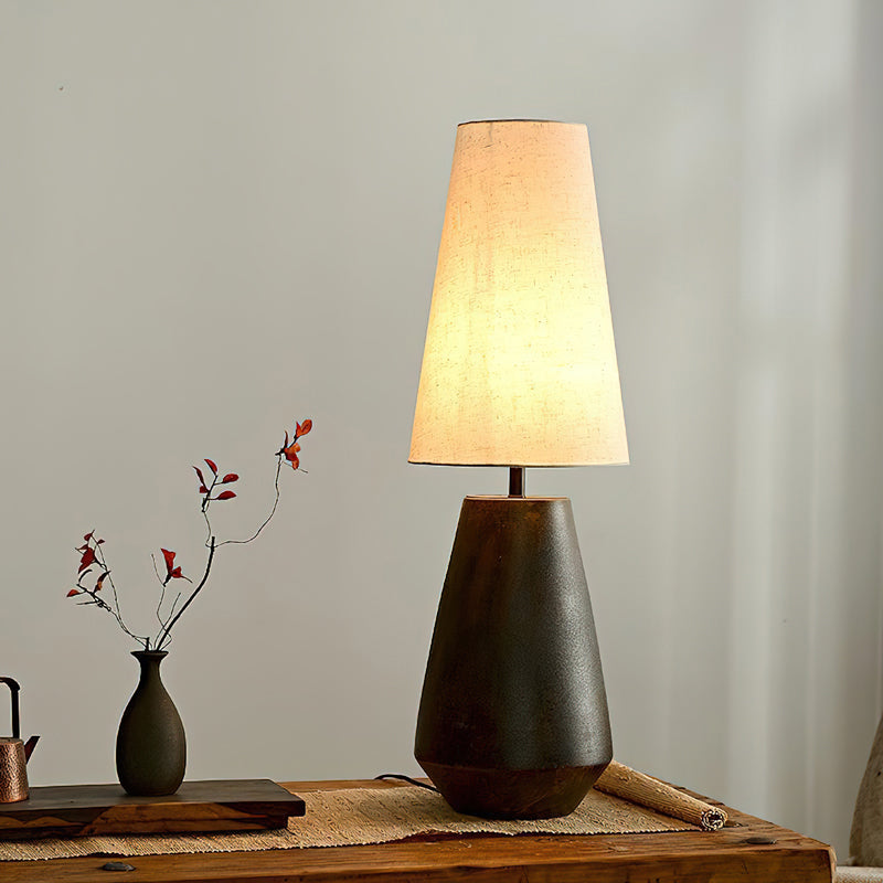 Ceramic Table Lamp  Tapered Base With Fabric Shade - Product detail 17