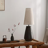 Ceramic Table Lamp  Tapered Base With Fabric Shade - Product detail 14