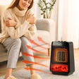 Electric Space Heater  Portable Ceramic Heating with Adjustable Thermostat - Product showcase