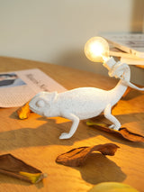 Chameleon Table Lamp  White Resin Animal Design - Product detail 19