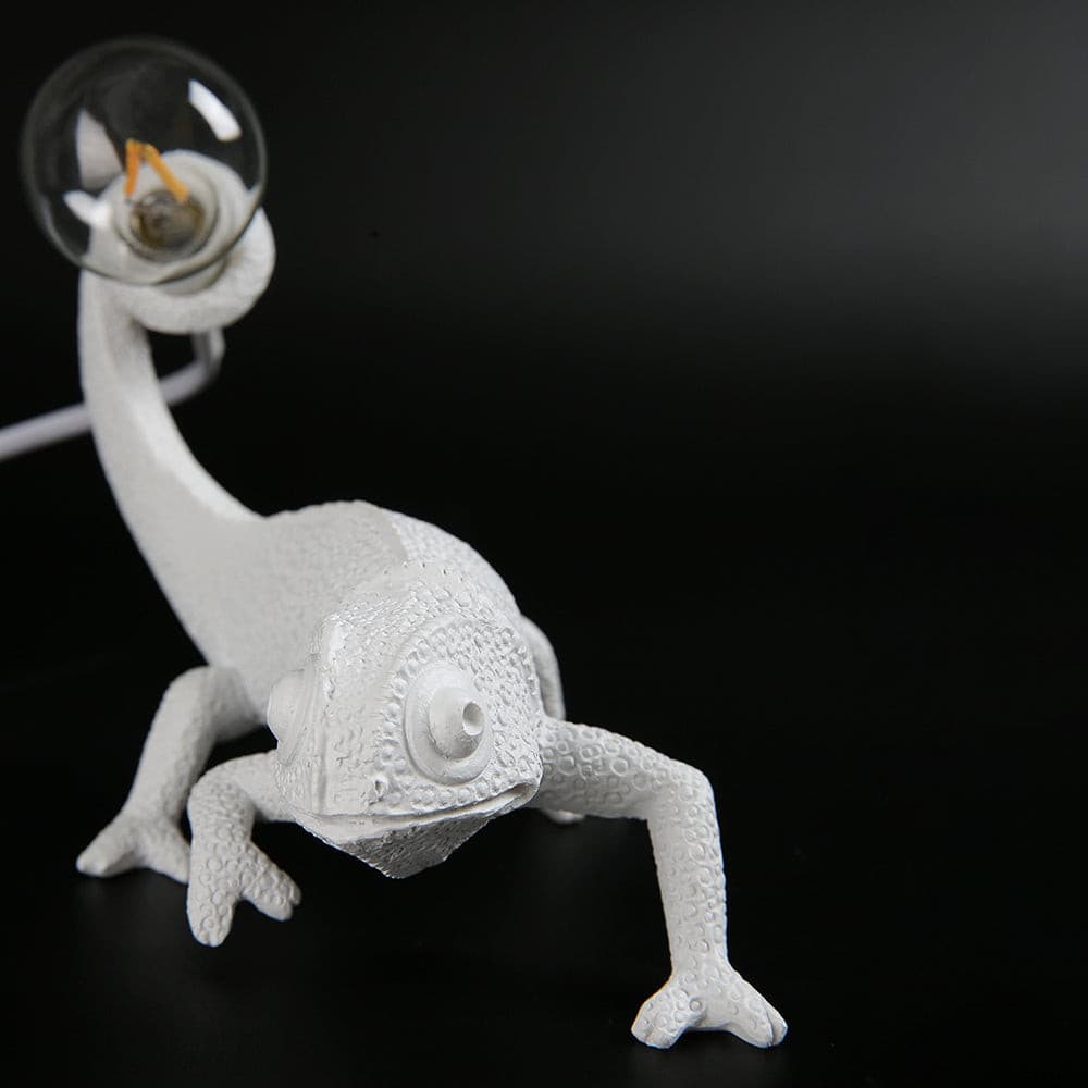Chameleon Table Lamp  White Resin Animal Design - Product detail 29