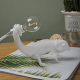 Chameleon Table Lamp  White Resin Animal Design - Product detail 13
