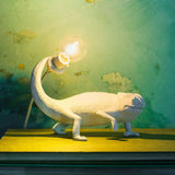 Chameleon Table Lamp  White Resin Animal Design - Product detail 31