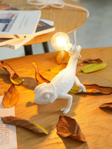 Chameleon Table Lamp  White Resin Animal Design - Product detail 16