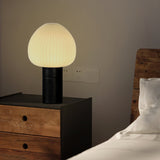 Modern Table Lamp  Frosted Glass Dome With Marble Base - Product detail 14