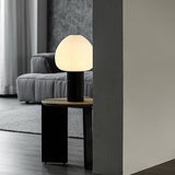 Modern Table Lamp  Frosted Glass Dome With Marble Base - Product detail 6
