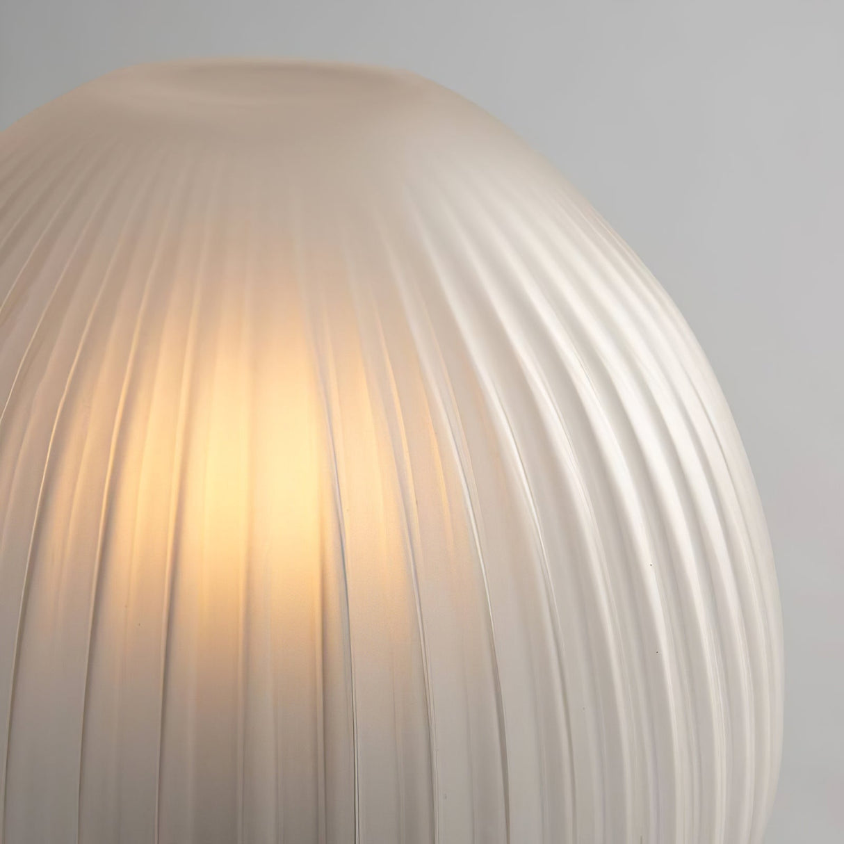 Modern Table Lamp  Frosted Glass Dome With Marble Base - Product detail 9