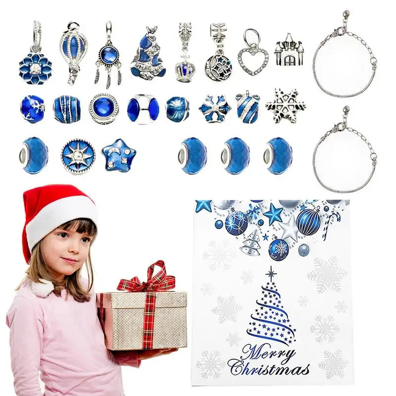 Christmas Jewelry Advent Calendar  22-Piece DIY Charm Set - Product example