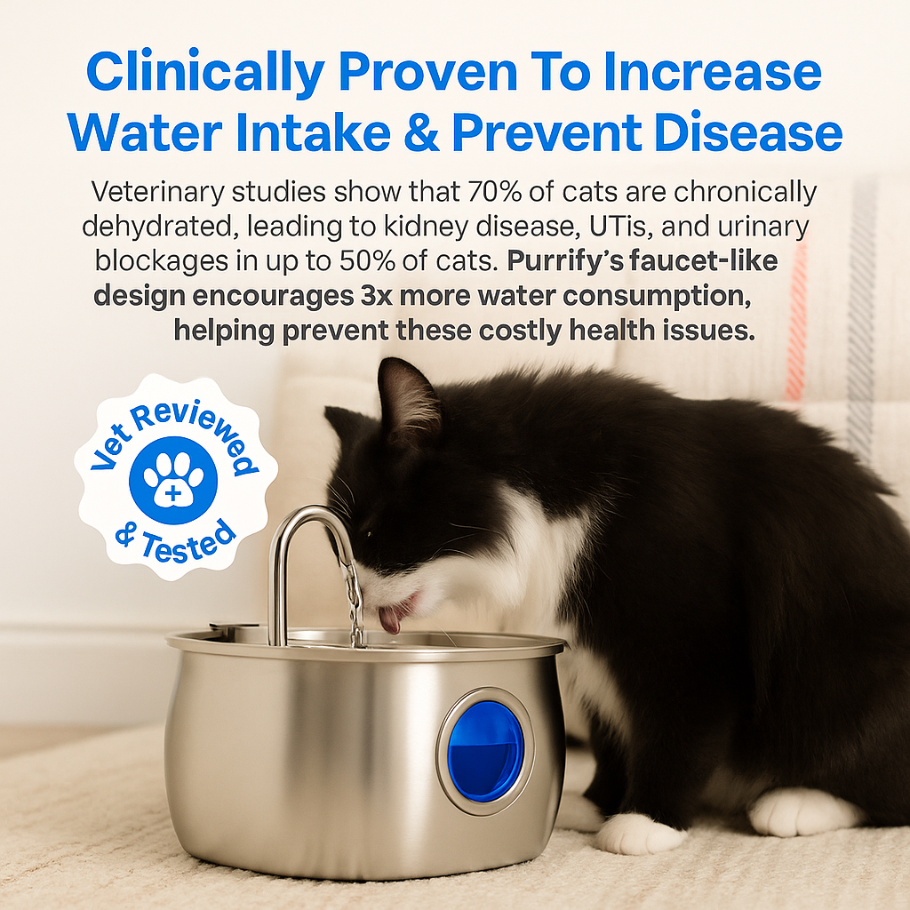 Pet Water Fountain  LED Indicator Stainless Steel Design - Detailed view