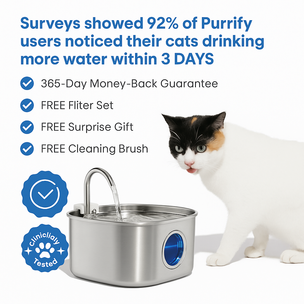 Pet Water Fountain  LED Indicator Stainless Steel Design - Product detail 6