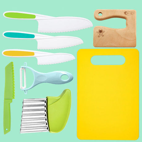 Kids Kitchen Tools Set  Child-Safe Cooking Utensils With BPA-Free Design - Product showcase