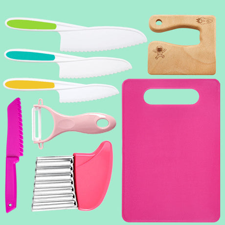 Kids Kitchen Tools Set  Child-Safe Cooking Utensils With BPA-Free Design - Detailed view