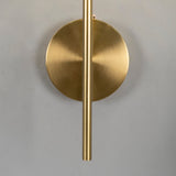 Modern Glass Wall Lamp  Brushed Brass with Clear Cylinder Shade - Product detail 18