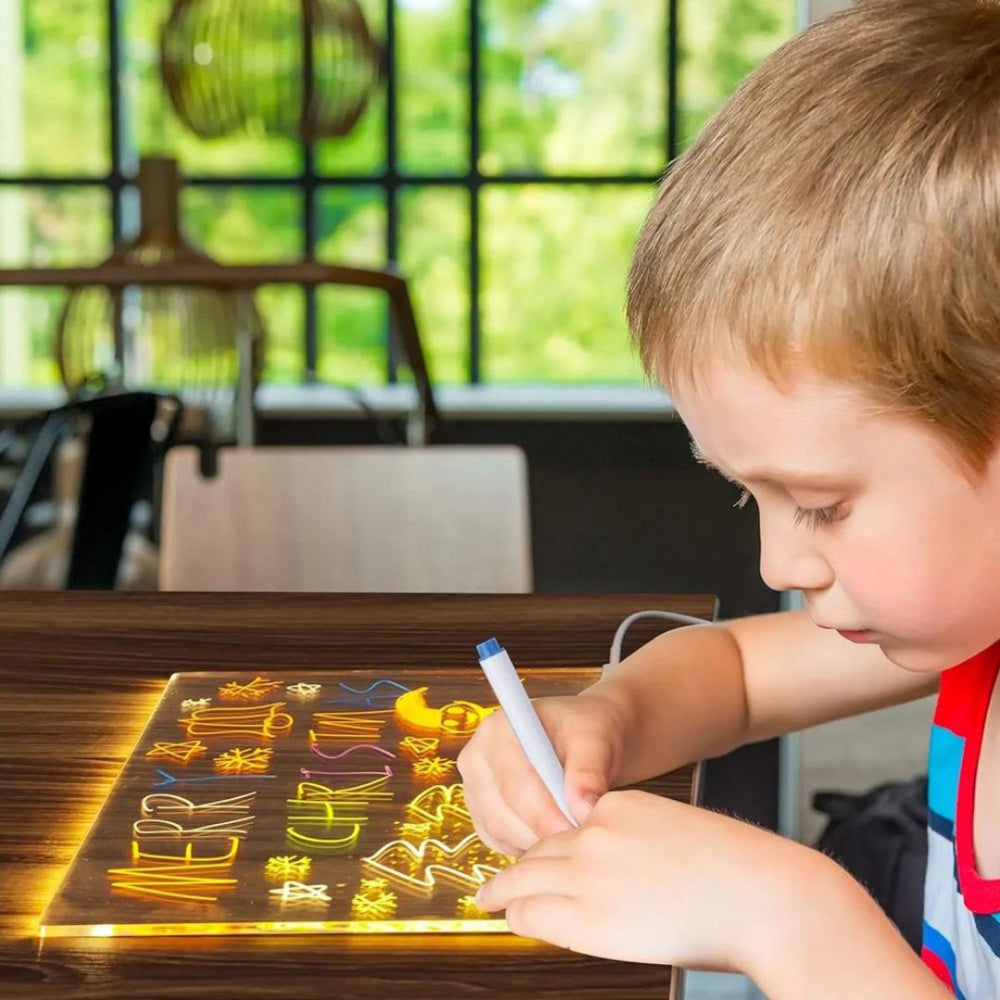 LED Drawing Board for Kids  Light Up Christmas Art Tablet - Detailed view