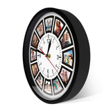 Photo Collage Wall Clock  12 Custom Memory Display - Detailed view