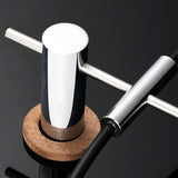 Modern Wall Clock  Large Minimalist Design with Bronze Hands - Product detail 4