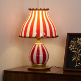 Striped Table Lamp  Red White Circus Design - Product detail 18