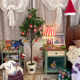 Striped Table Lamp  Red White Circus Design - Product detail 26