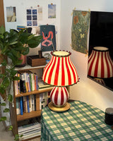 Striped Table Lamp  Red White Circus Design - Product detail 32
