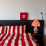 Striped Table Lamp  Red White Circus Design - Product detail 22