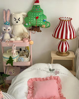 Striped Table Lamp  Red White Circus Design - Product detail 33