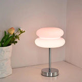 Modern Glass Table Lamp  Pink Double Ring Design - Product detail 10