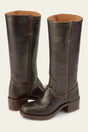 Vintage Leather Riding Boots  Cognac Brown Campus Style - Product detail 4