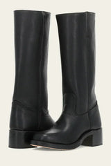 Vintage Leather Riding Boots  Cognac Brown Campus Style - Product detail 7