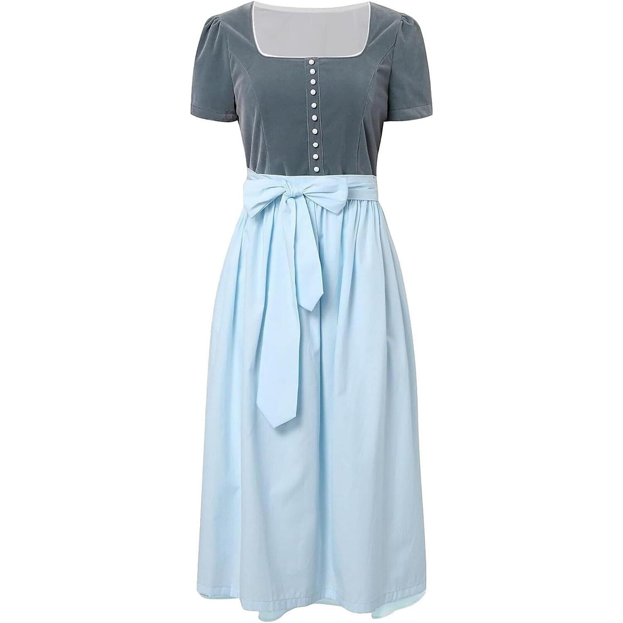 Traditional Dirndl Dress  Cotton Blend With Classic Button Front - Product example