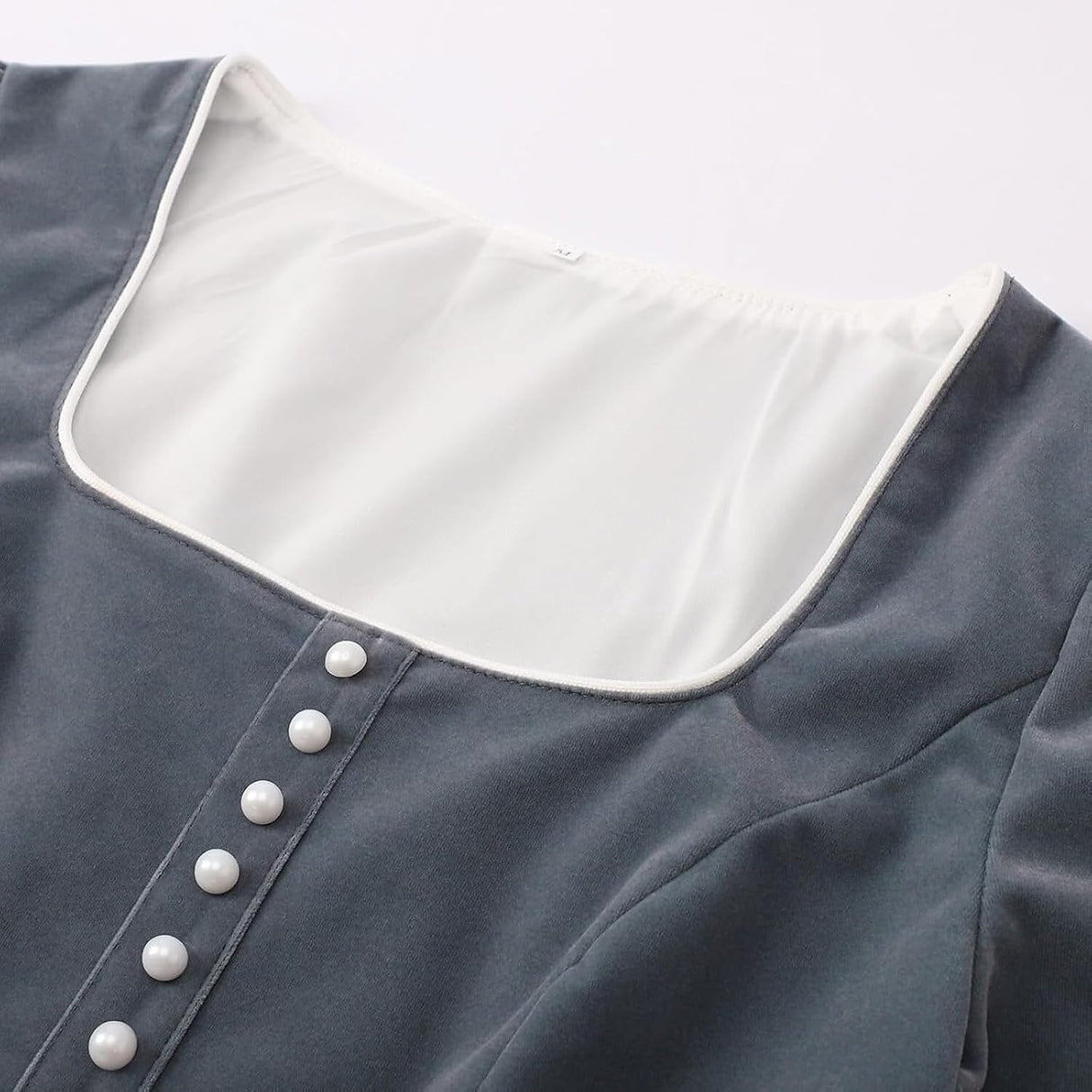 Traditional Dirndl Dress  Cotton Blend With Classic Button Front - Product detail 5