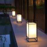 Modern Outdoor Floor Lamp  Black Frame Waterproof Design - Product detail 7
