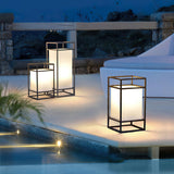 Modern Outdoor Floor Lamp  Black Frame Waterproof Design - Product detail 4