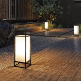 Modern Outdoor Floor Lamp  Black Frame Waterproof Design - Product detail 11