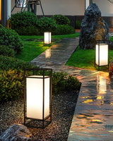 Modern Outdoor Floor Lamp  Black Frame Waterproof Design - Product detail 14