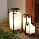 Modern Outdoor Floor Lamp  Black Frame Waterproof Design - Product detail 12